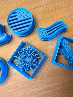 Fourth of July polymer clay cutter set!